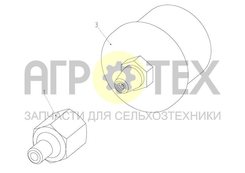 Чертеж Переходник с датчиком (РСМ-10Б.05.83.320)